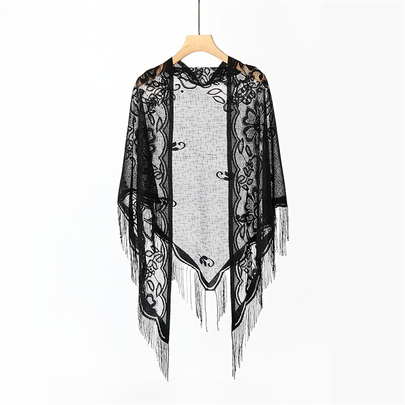 ใหม่ผ้าพันคอลูกไม้ปักลายดอกไม้ - Stole Wedding Shawl บทวิจารณ์และราคา