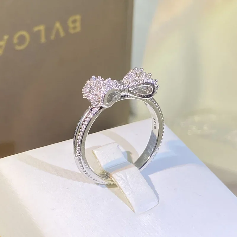แฟนซีโบว์แหวนพราว CZ เงินสเตอร - Tie Clip Silver บทวิจารณ์และราคา