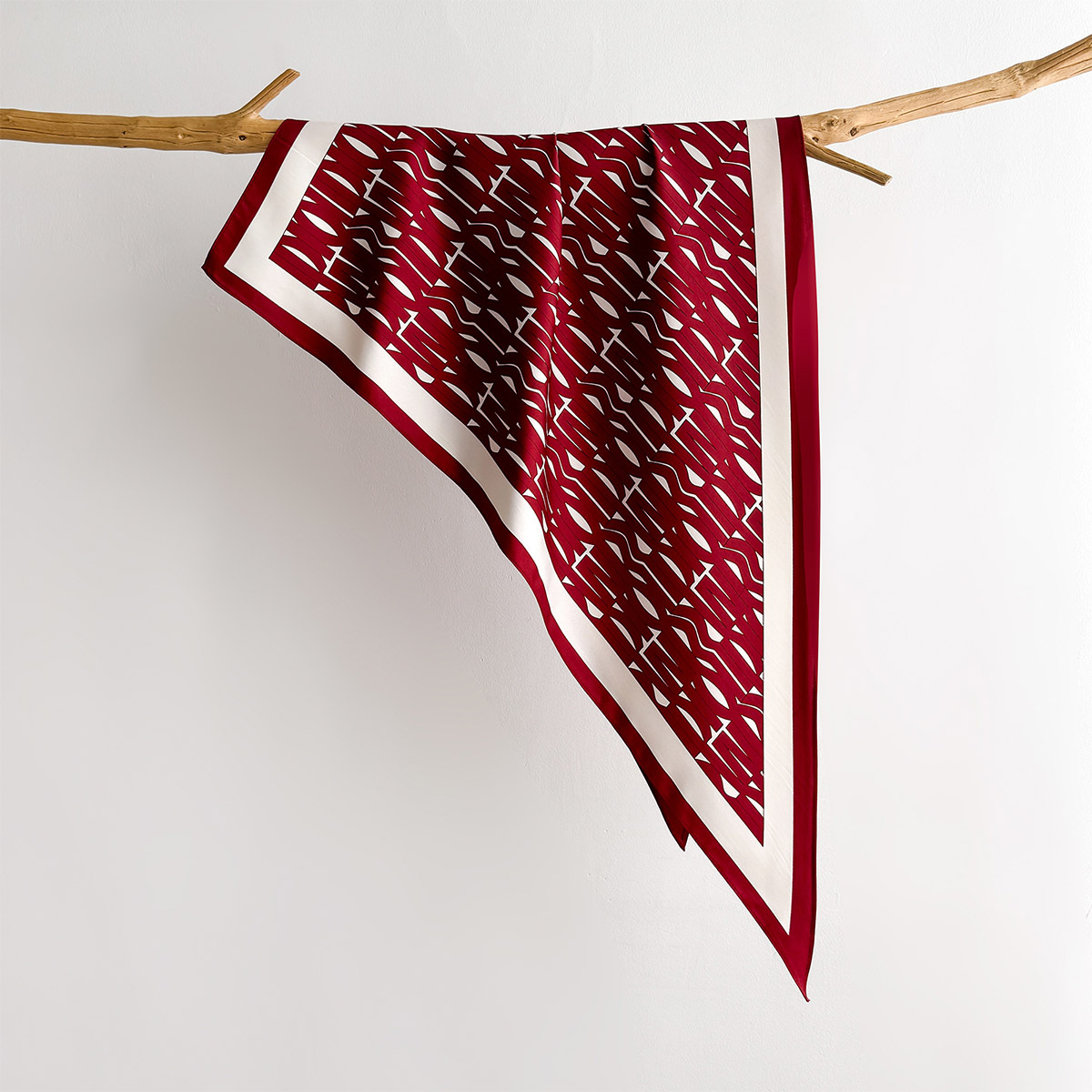 ผ้าพันคอพิมพ์ลายสปริงสำหรับผู้ - Scarf Silk Square บทวิจารณ์และราคา