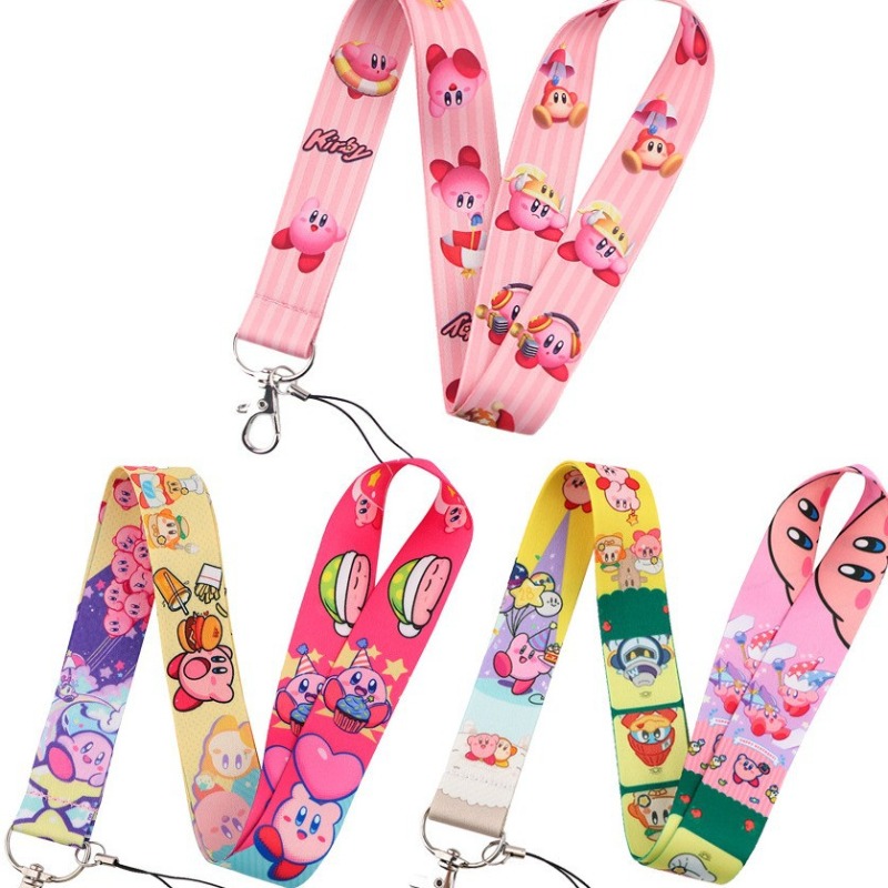 สายคล้องคอคิรบี้น่ารักสีสันสดใ - Lanyard Badge Holder บทวิจารณ์และราคา