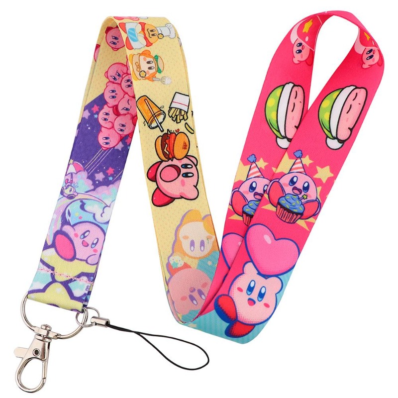 สายคล้องคอคิรบี้น่ารักสีสันสดใ - Lanyard Badge Holder บทวิจารณ์และราคา