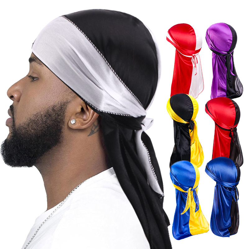 ใหม่ Silky Durag Long Tail Hea - Bandana Doo Rag บทวิจารณ์และราคา