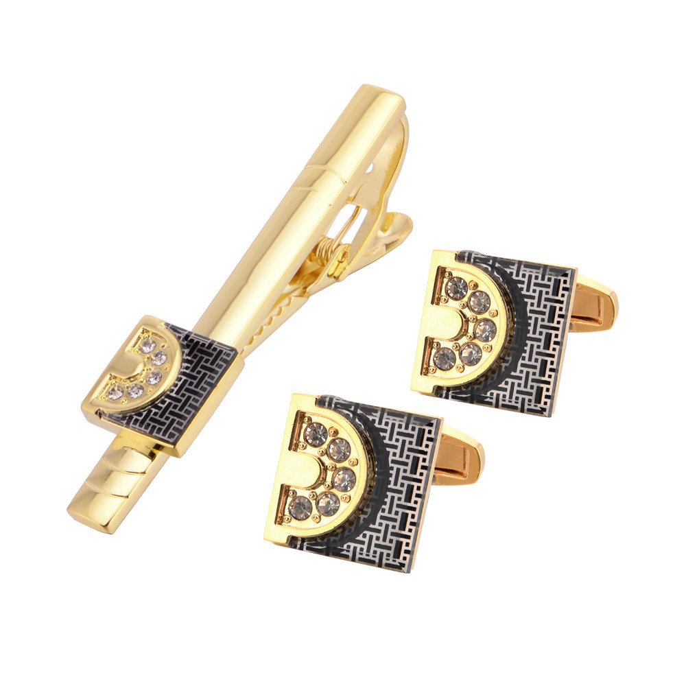ชุดกระดุมข้อมือและที่หนีบเนคไท - Tie Bar Set Gift บทวิจารณ์และราคา
